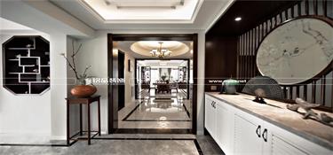 桐乡海塘府新中式风格案例装修效果图